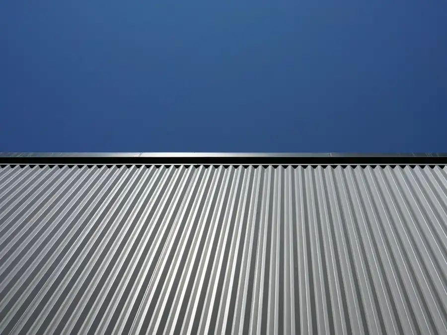 Corrugated metal roof sheeting